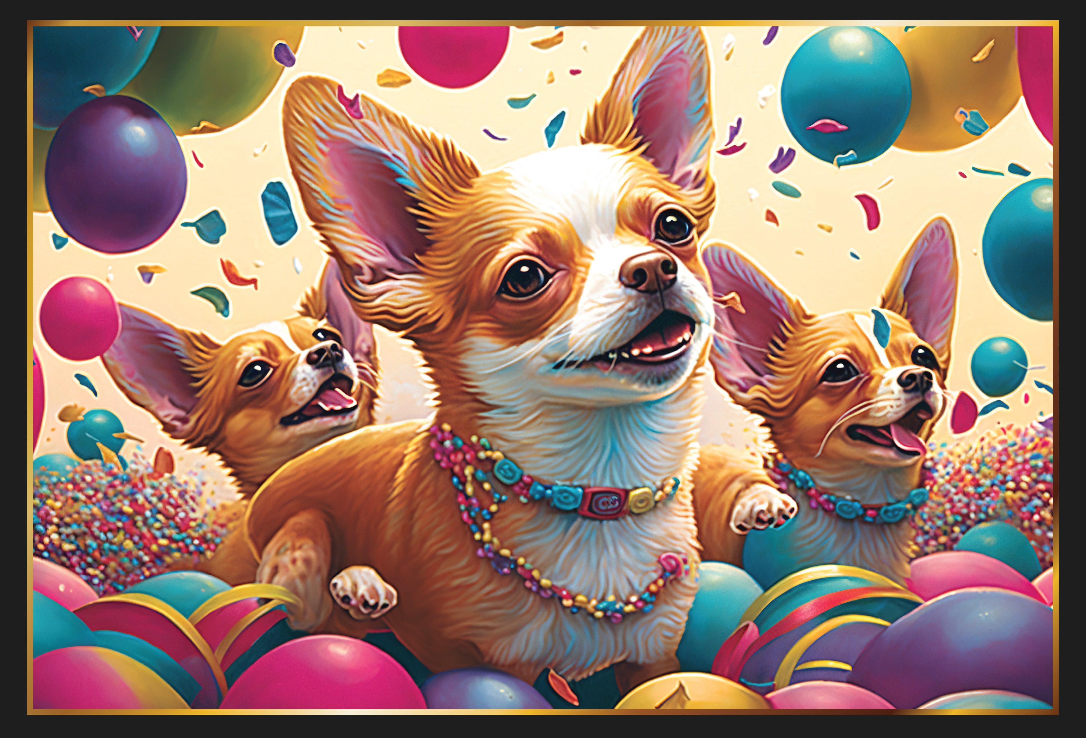 Chihuahua party - 1000 pieces - Piece Of Mind