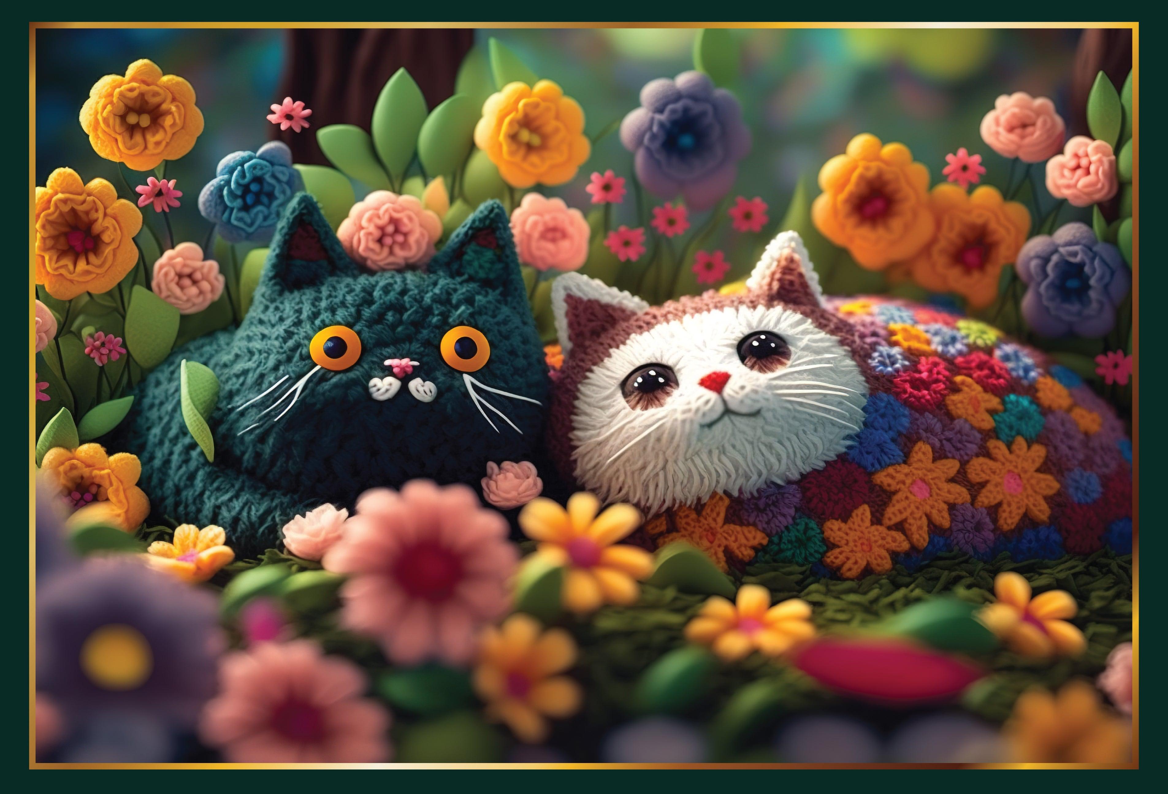 Crochet cats - 1000 pieces - Piece Of Mind