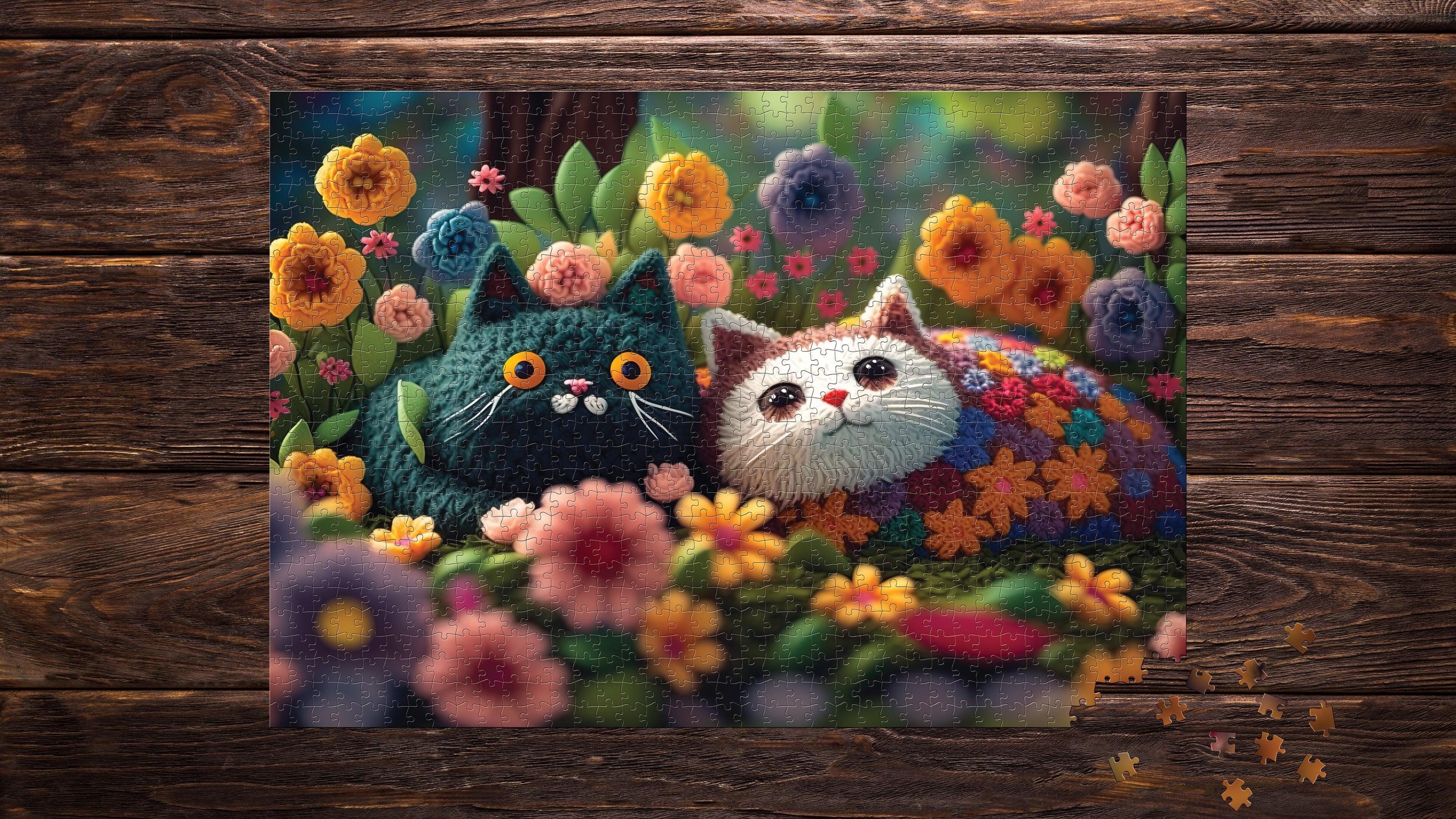 Crochet cats - 1000 pieces - Piece Of Mind