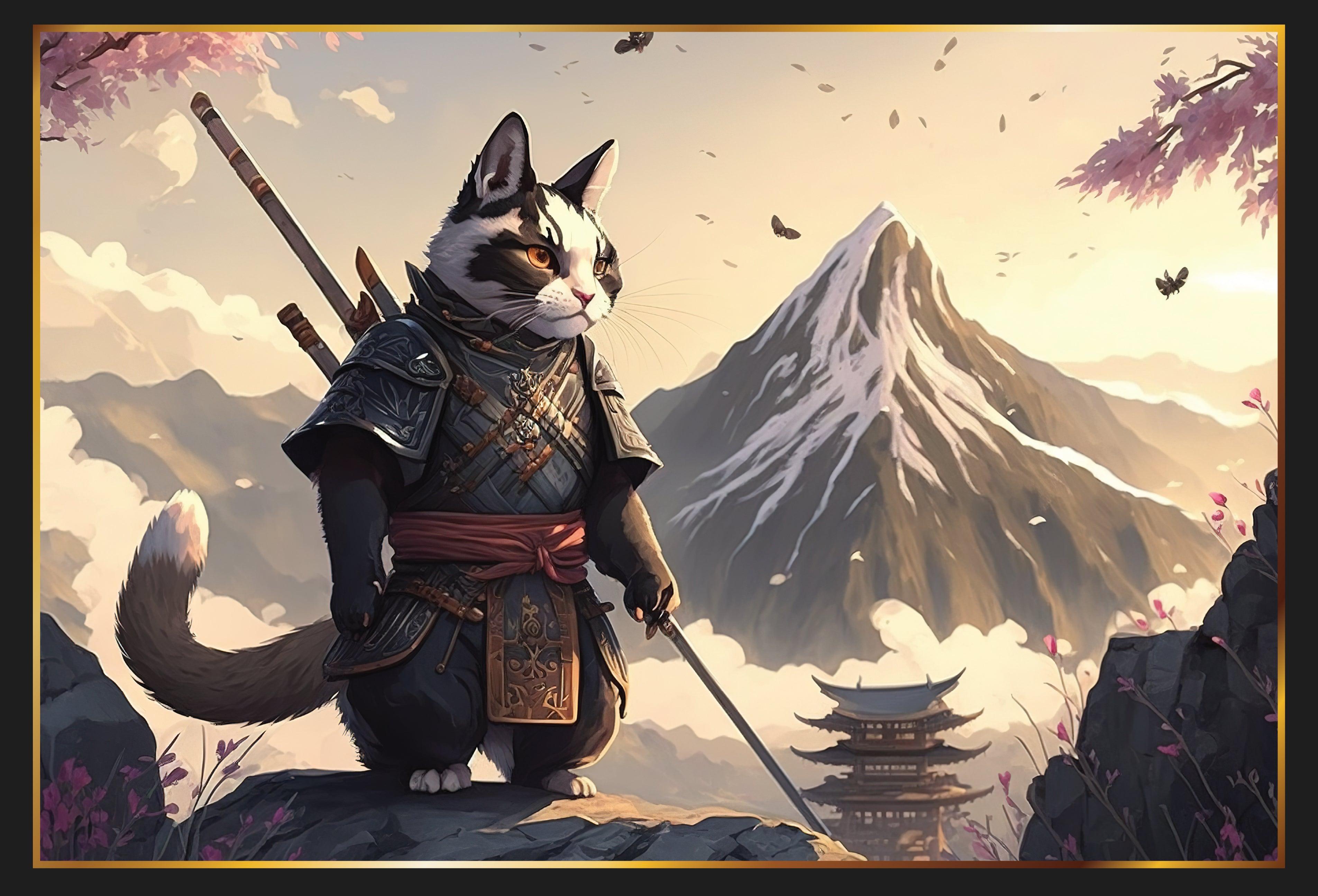 Samurai Cat - 1000 pieces - Piece Of Mind